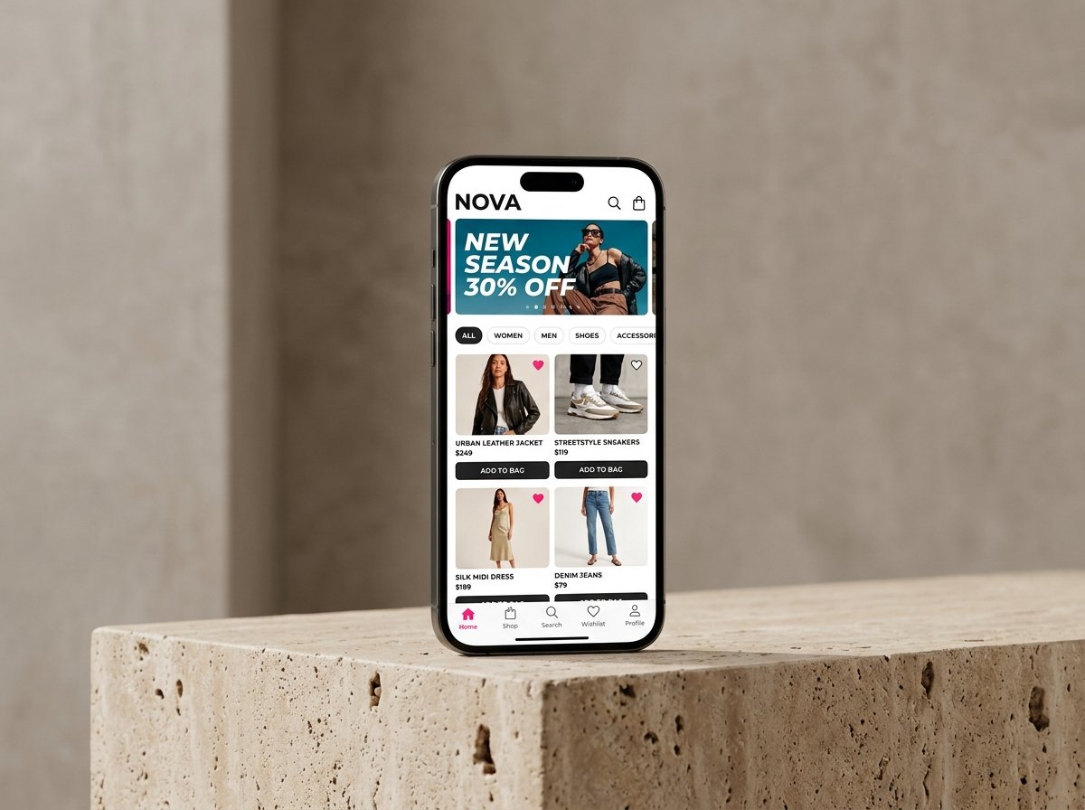 Trendy Mobile App Theme Preview